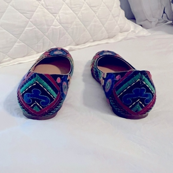Sonoma women's slip on floral ballet flats multicolor embroidered size 9.5 - Picture 5 of 7